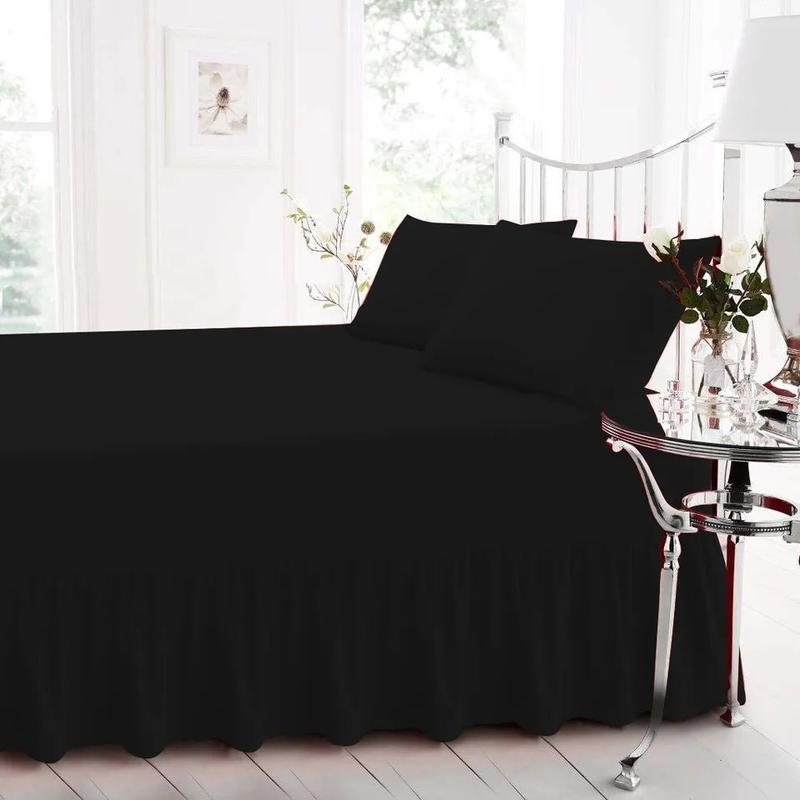 Extra Deep Fitted Valance Sheet Bed Sheets Single Double King Super King Size in Multiple Colors And Multiple Sizes ( Single, Double, King, Super King ) With Free Shipping and Free Return, Long lasting Quality fitted sheet deep fitted pillow  cases 4