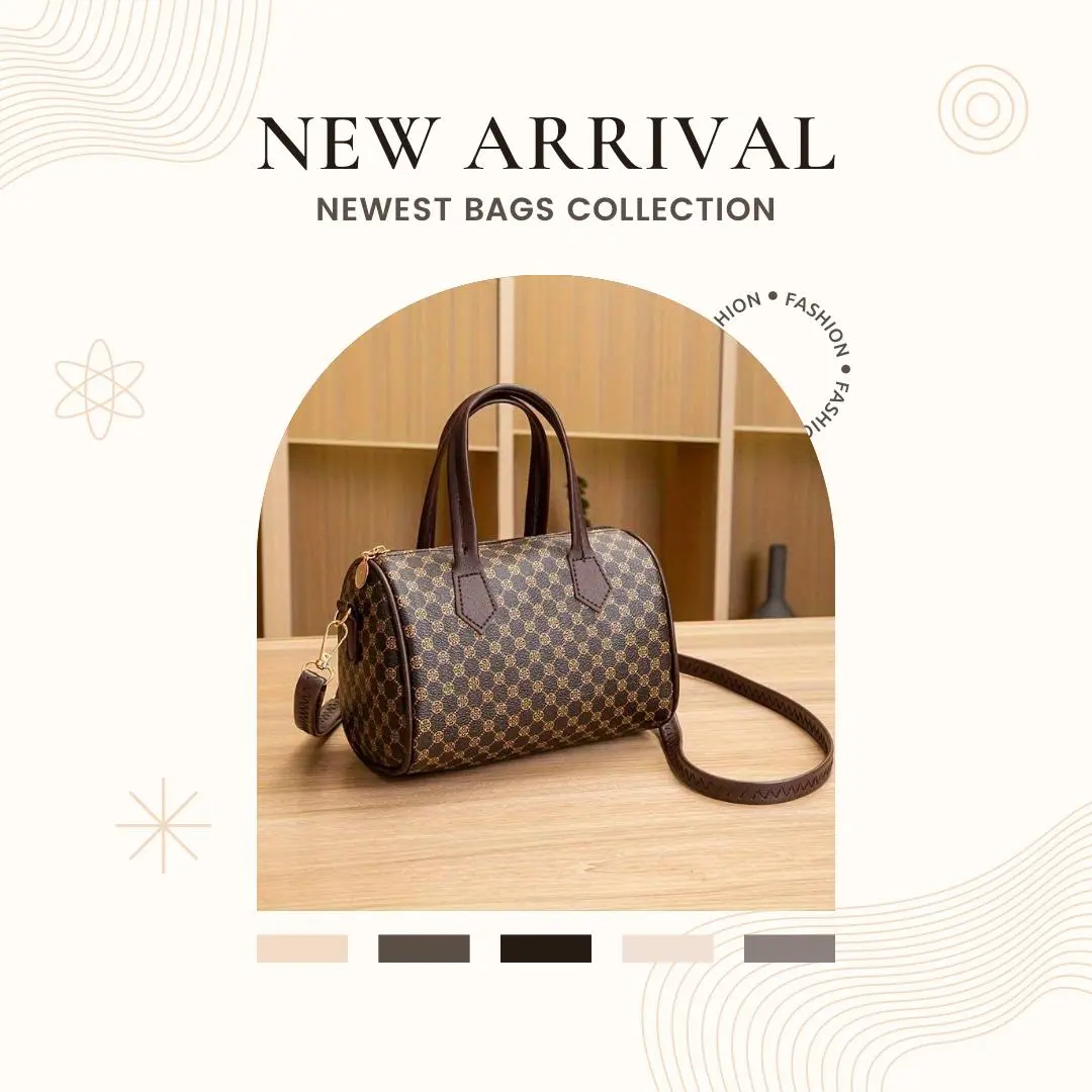 Stylish Women's Handbag with Argyle Pattern - PU Leather, Zipper Closure & Polyester Lining expensive bags trendy  bags
