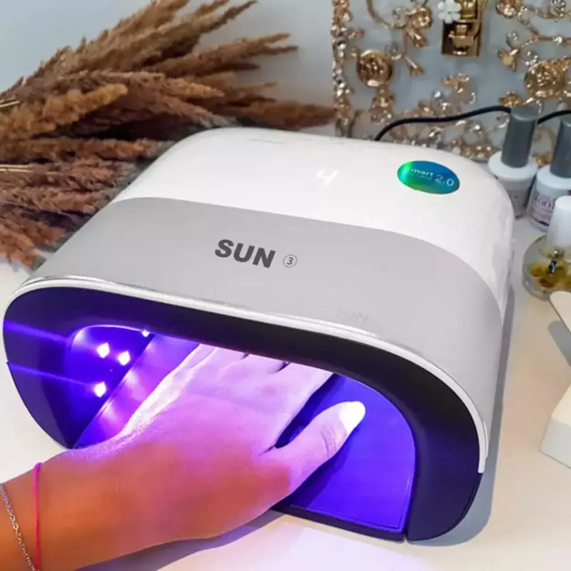 48W Sun3 Led UV Nail Lamp Nail Dryer Gel Polish Manicure Light Smart Timer New 8
