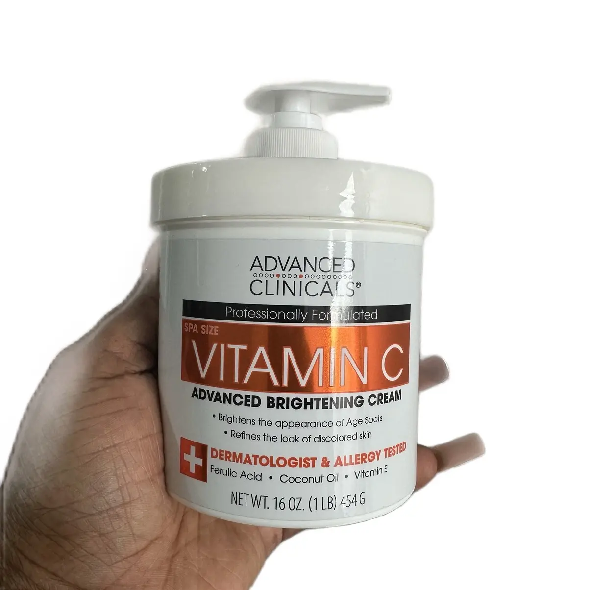 Vitamin C, Advanced brightening cream , 16 oz (454g)