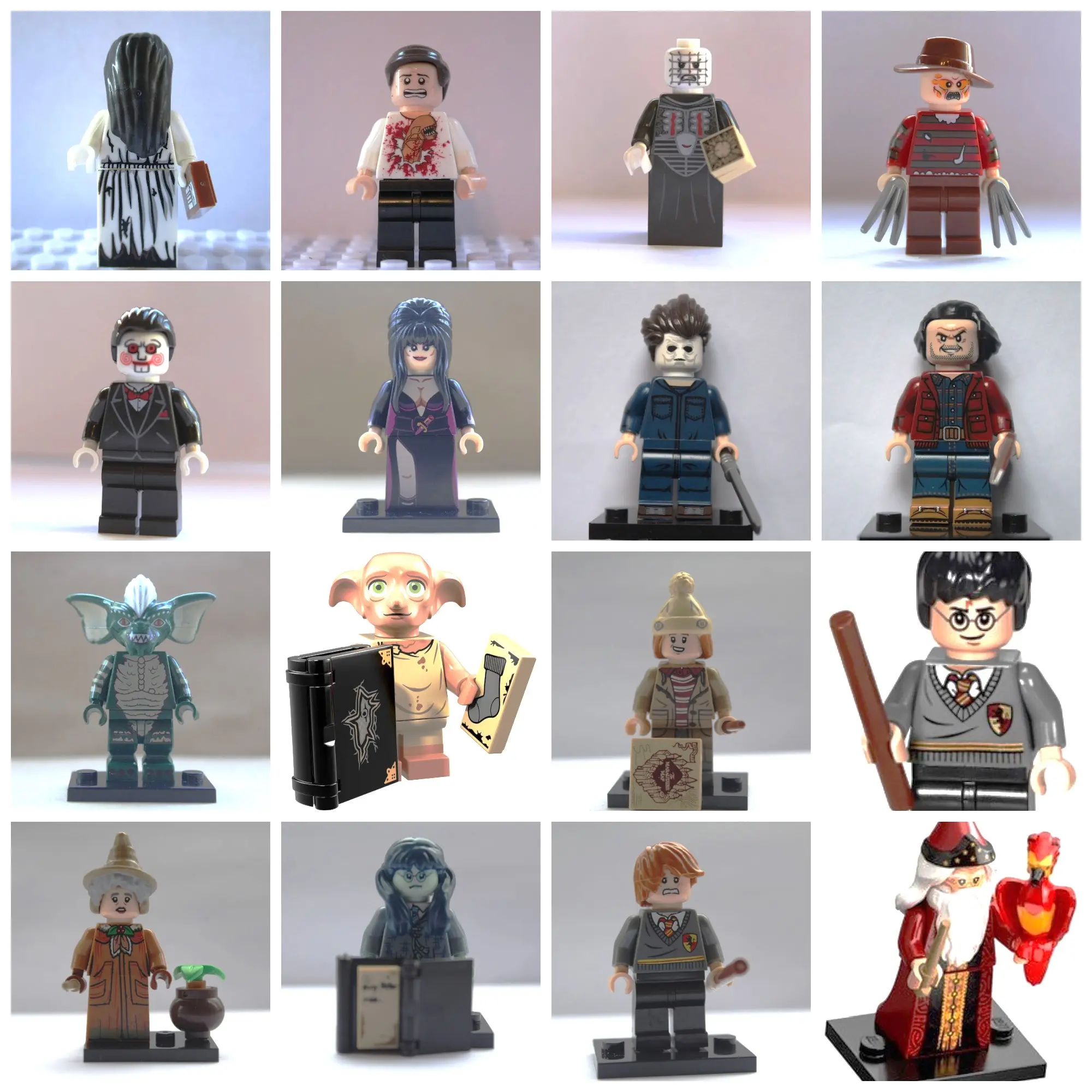 Horror Harry Potter Halloween Decorations Models Collectibles Gifts Boys Girls Toys Mini toy Action Figures Construction Toys Building Blocks Bricks Compatible With Lego Playsets