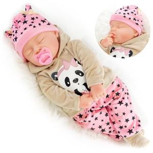 BiBi Doll "Dots" (Starstruck Panda) Lifelike Large Size 20" Soft Bodied Sleeping Baby Doll Girls Boys Toy With Dummy & Sounds Doll for Ages 18 Months +