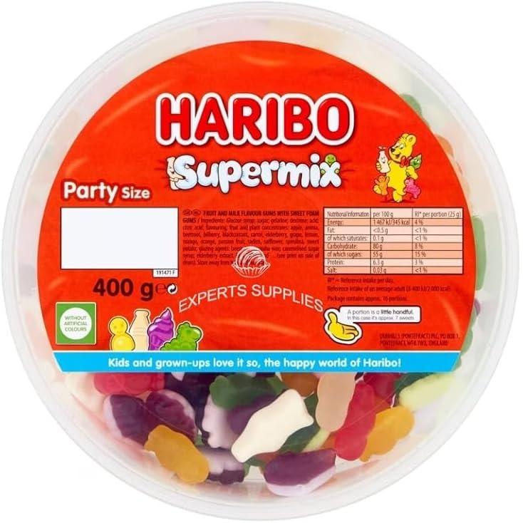 Haribo Super Mix 400g Pack of 2 - Milk and Fruit Flavour And Sweet Foam Gums - No Artificial Flavours Treat For Kids BB 30/04/25 Sugar Snack 3