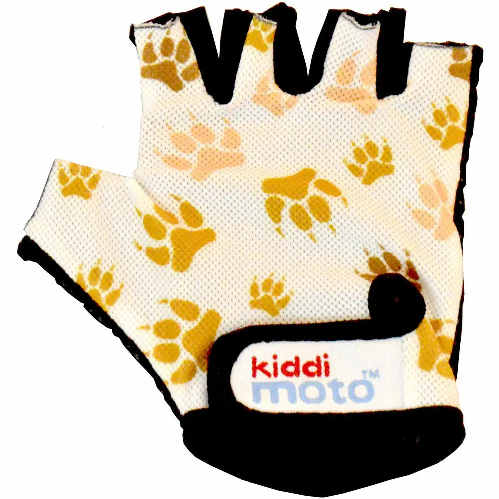 Paws Cycling Gloves for Kids - Full Palms Protection, Blisters Prevention, Breathable Air Mesh, Velcro Wrist Fastener, Versatile Outdoor Use, Stretchy Lycra Back - Available in 2 Sizes