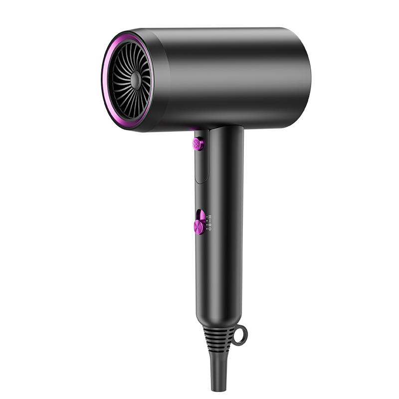 Foldable Fast Drying Hair Dryer, High Power Low Noise & Constant Temperature Blow Dryer, Negative Ionic Nourishing Hair Without Damage, Including Concentrator & Storage Bag & Hair Comb 7