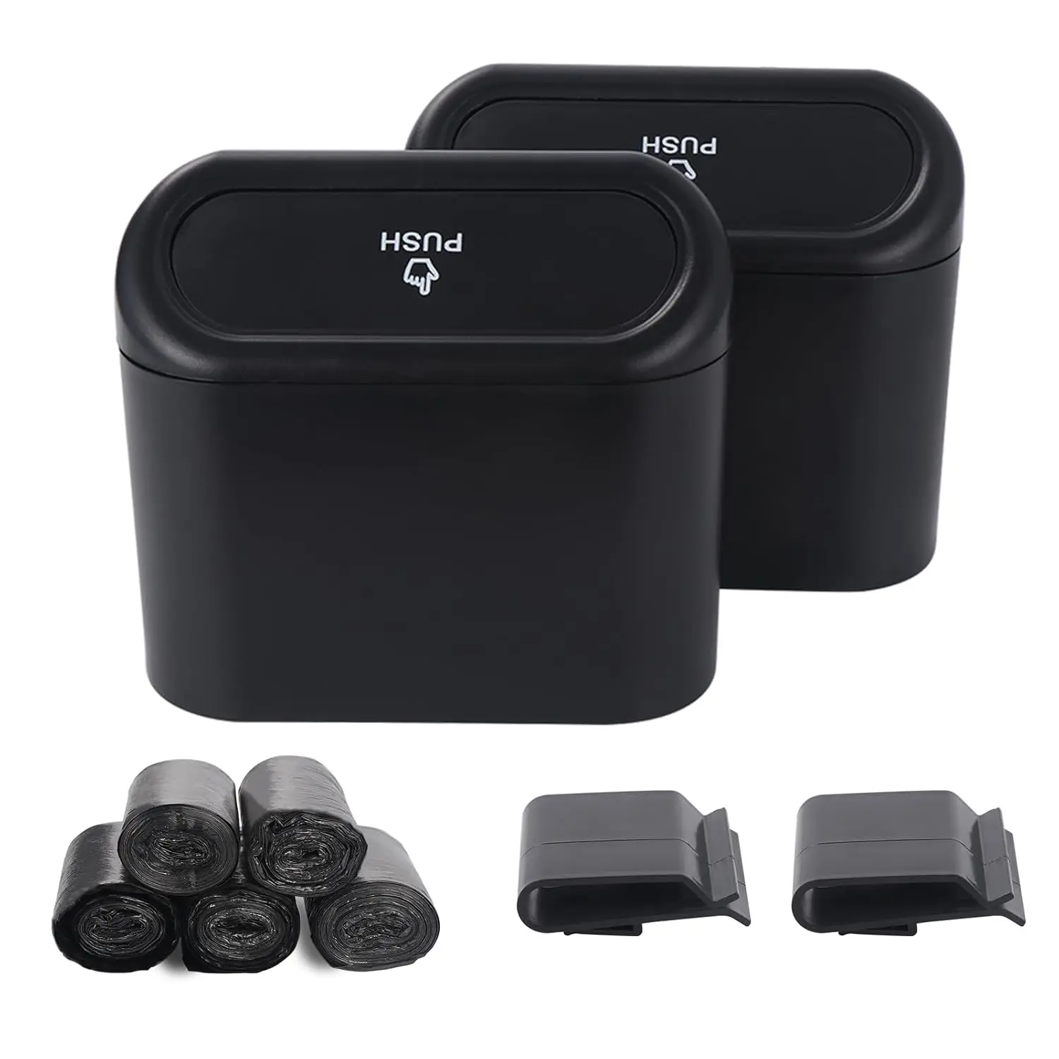 Mini Car Trash Can, Mini Car Trash Can with Lid, Small Car Garbage Can, Hanging Car Trash Bin for Car Tidy