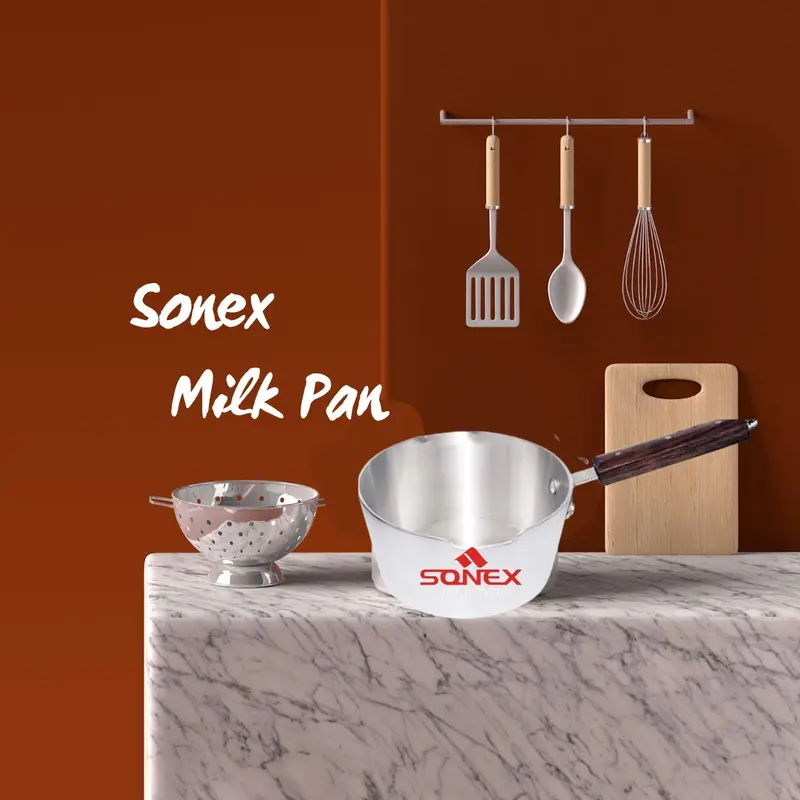 Sonex Aluminium steel Milk Pot |  Chef's Stainless Steel Milk Pan  1 Litre, 1.5  Litre 2.5  Litre 4