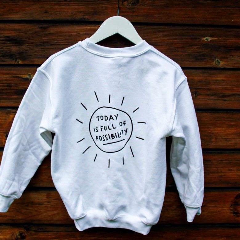 Positivity Sweatshirt (Kids) toddler outfit 1