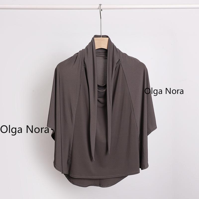 Olga Nora ON2751ON Versatile Women's Headscarf with Face Cover - Double Layer Modest Hijab for Daily Wear and Special Occasions square  hijab 6