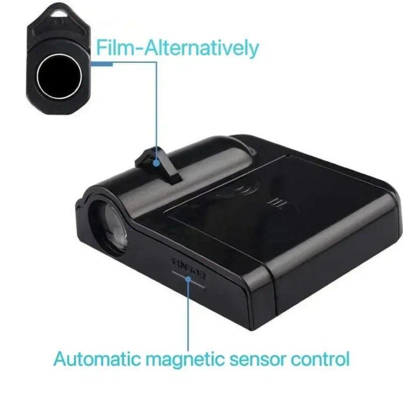 2PCS Wireless Led Car Door Welcome Laser Projector Logo Ghost Shadow Night Light Courtesy Lamp kit for All Car 5
