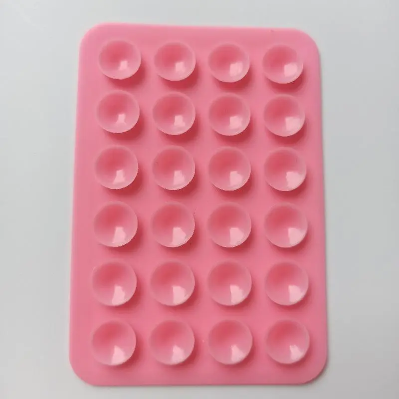 square silicone suction cup mobile phone tablet mobile power supply leather case with adhesive suction cup 3