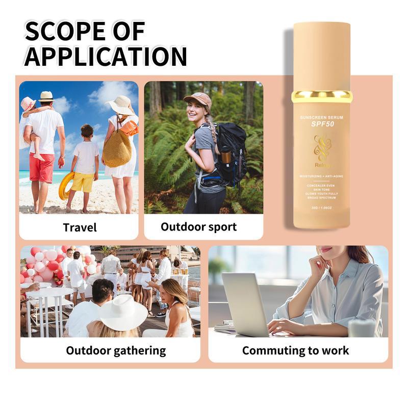 Product Introduction of (2 Counts only £15.99) 4 in 1 Moisturizing Full Coverage Liquid Foundation TrueMatch Color Changing Foundation with Sunscreen Light and Medium Spectrum Makeup Primer for All Skin Types (New and old packaging will be shipped at random) 7