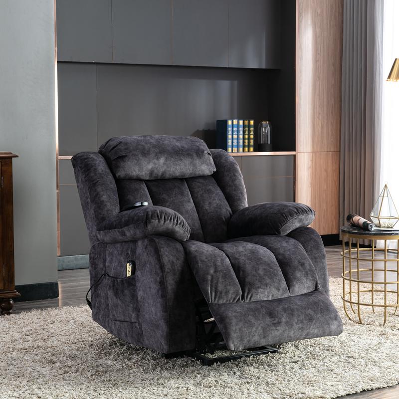 Power massage adjustable recliner chair, suitable for indoor use, for relieving fatigue, heavy load, and safe exercise. Comfort Storage 1