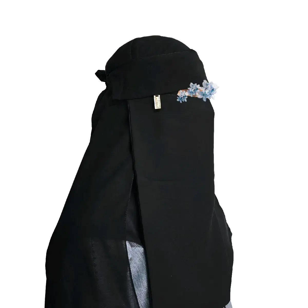 Saudi Traditional Niqab With Charm - Traditional Muslim Women's Face Covering