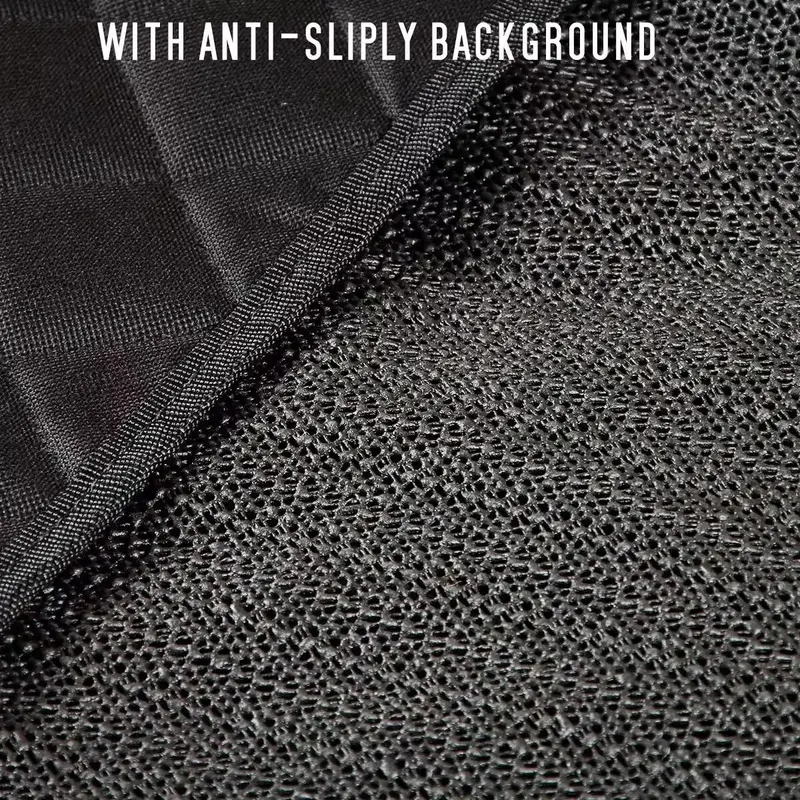 FOR KIA STINGER  -  Premium Quilted Dog Cat Pet Hammock Black Rear Car Seat Cover 4