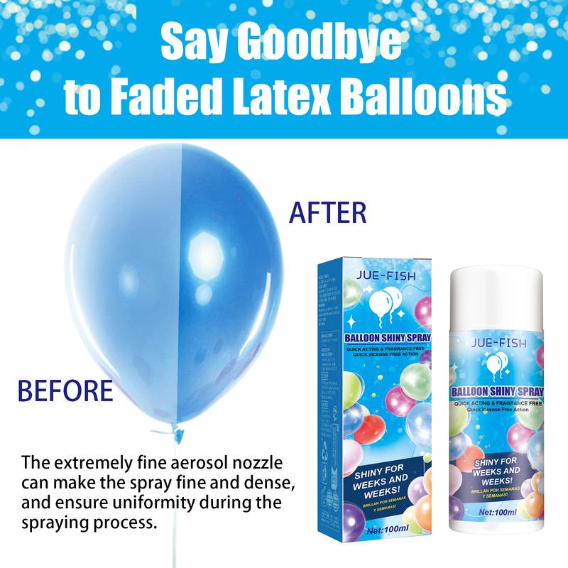 Product Introduction of Jue-Fish Aerosol Balloon Spray Balloon surface texture gloss lasting non-oxidation fading spray 8