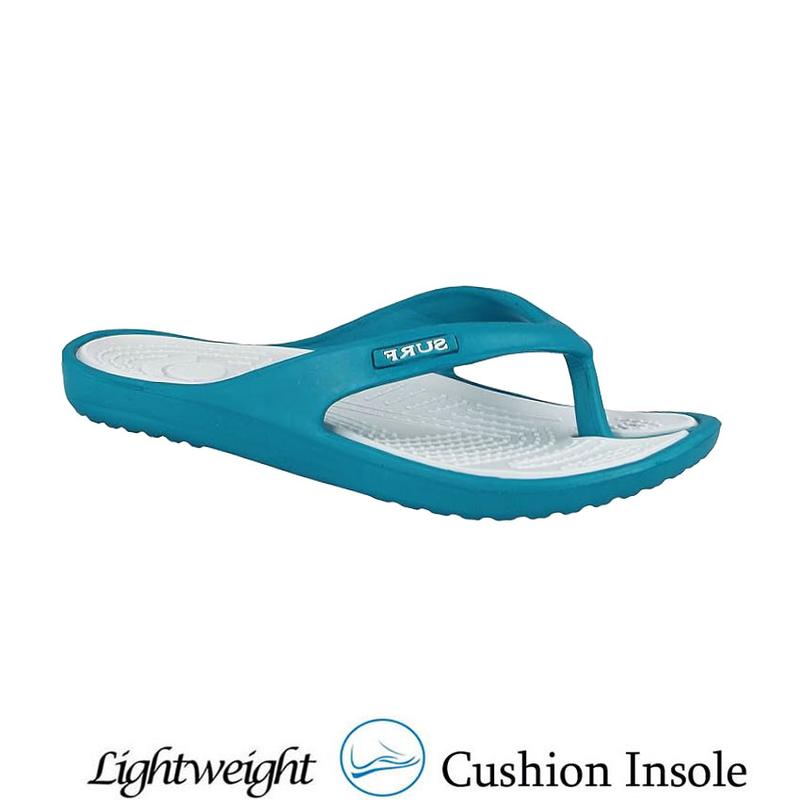 New Ladies Womens Flip Flops Cushion Sole Beach Summer Toe Post eva Sandals Surf Girls Sliders Pool Holiday Shoes Comfort Flipflop Water Proof Flat Walking Shoes 6