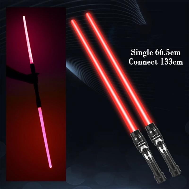 Glow Swords - 66cm LED Toy with Connected Turns 133cm - Perfect Toy for Kids 3