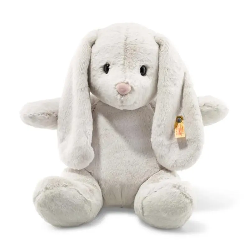 Steiff Soft Cuddly Friends My First Steiff Hoppie Rabbit Soft Toy - 38cm, Grey 2