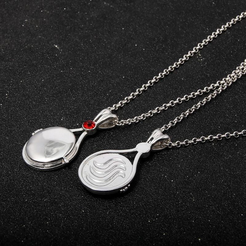 Product Introduction of Anime Peripheral H2O Red Sand Imprint Shell Necklace Girl Mermaid Shell Openable Necklace Ladies Pendant 5