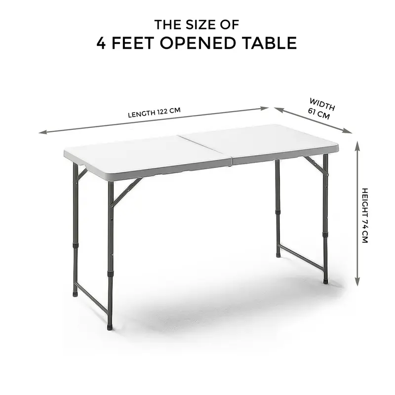 4ft 5ft & 6ft Catering Camping Heavy Duty Folding Trestle Table Picnic BBQ Christmas, Xmas Newyear ,Party 4
