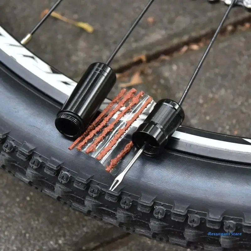 MTB Tubeless Tyre Repair Kit with Plugger Tool and Storage Canister 2
