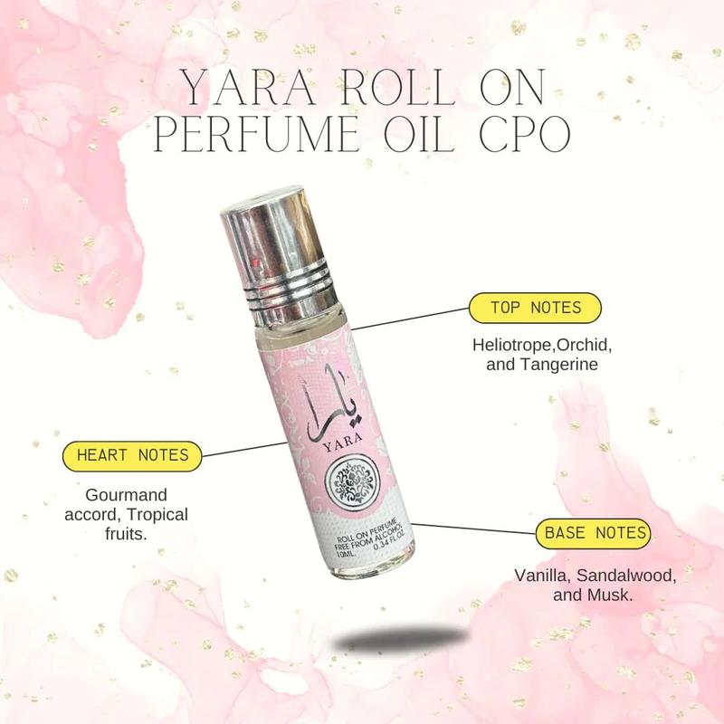 Yara Roll On Perfume Oil for Women, Alcohol-Free, 10 ml 3