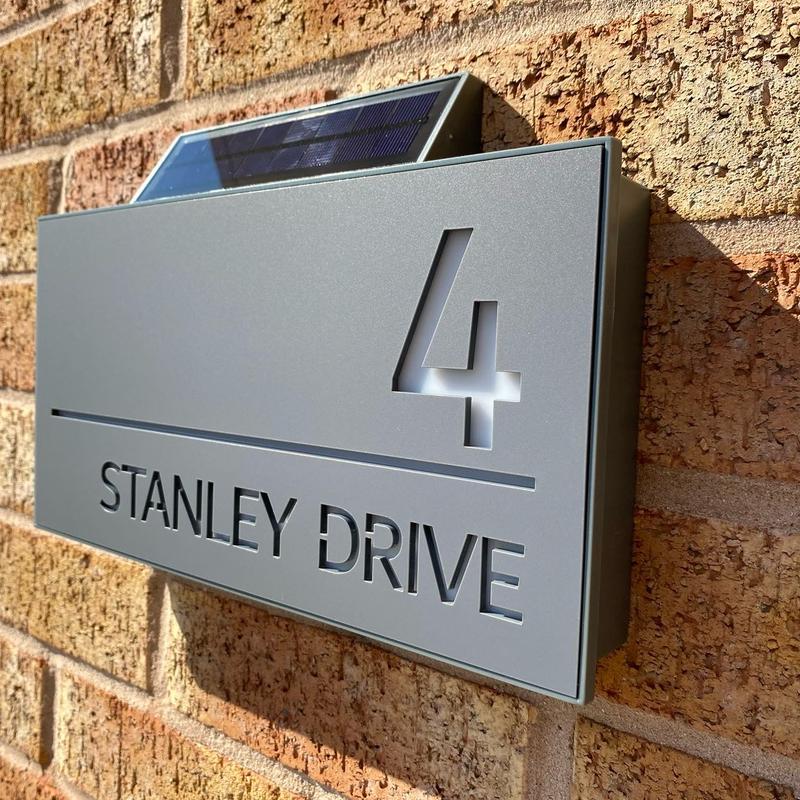Solar House sign 1, contemporary house sign led doorsigns doorsigns 1