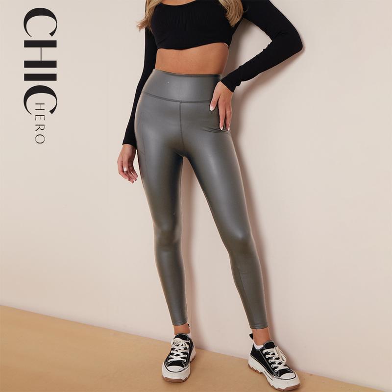 2025 ChicHero PU Stretchy Comfort Fabric PU Leggings 2