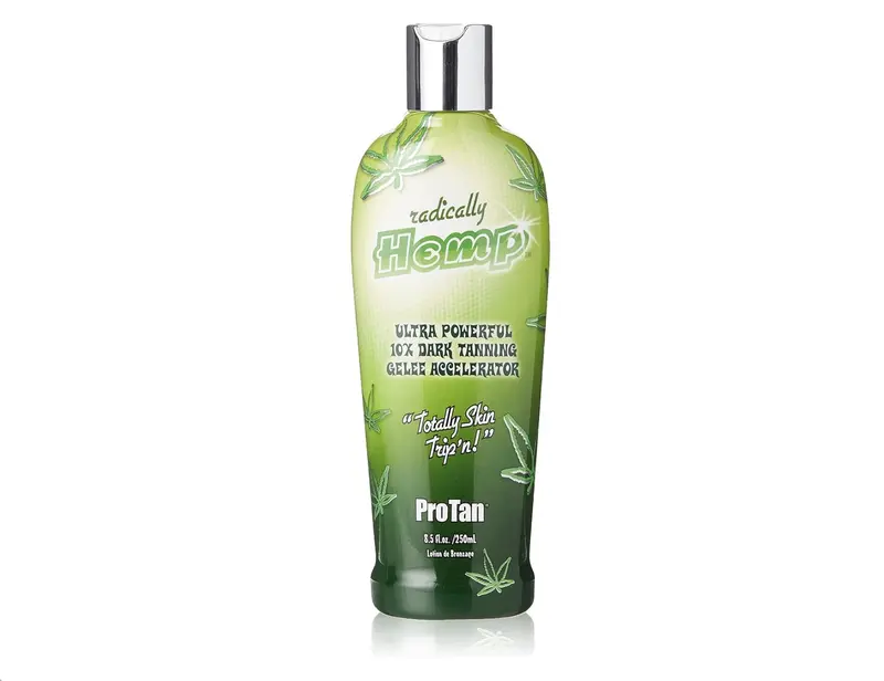Pro Tan Radically Hemp Ultra Powerful 10X Dark Tanning Antioxidant Gelee Accelerator, Lotion, (250ml), Bronzer And Tingle Free, Oil Free, Softening And Smoothing, Suitable For All Skin Types, 10X Unipertan Accelerating Complex. 0