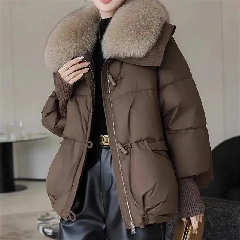 【2025】 Fur collar Loose Dawn Parka Jacket