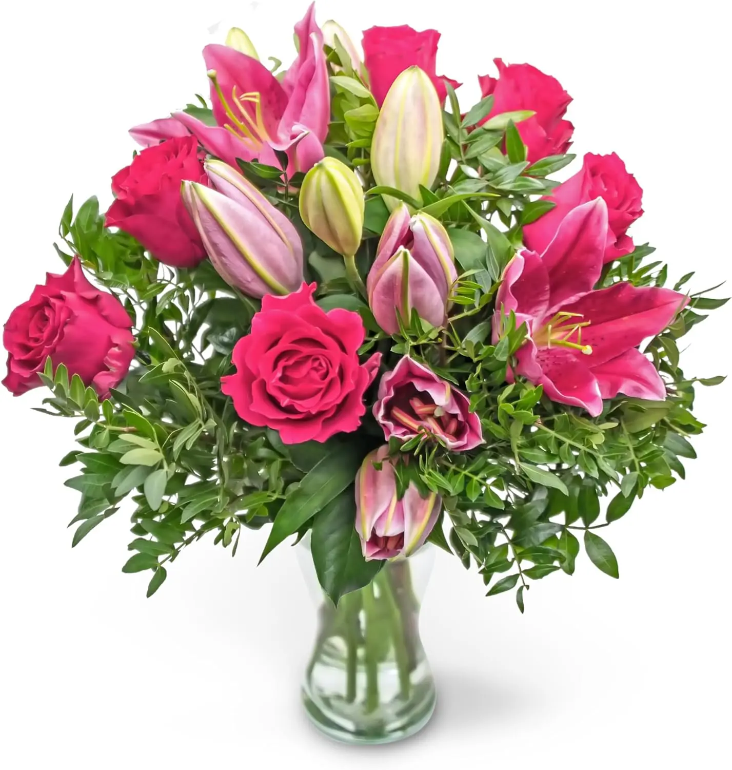 Rose and Lily - Bouquet of Fresh Flowers - Birthday Flowers - Next Day Free Shipping - Flowers for her - Flowers 2024 - Gifts for him - Flowers Gift - Fresh Cut Flowers - Gifts for Girlfriend - Prestige Flowers