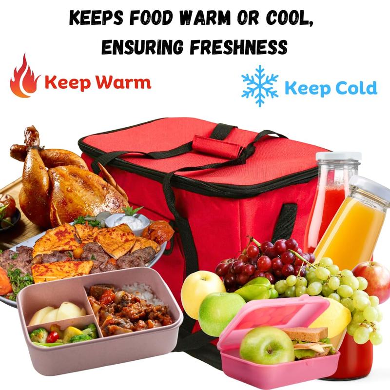 Garden Mile Extra Large 30L Insulated Lunch Bag Durable Collapsible Versatile Easy to Clean Cooler Bag Ideal as Picnic Bag for Camping BBQ Lunch Box Adults Thermal Bag Mens Lunch Bag Insulated bag 1