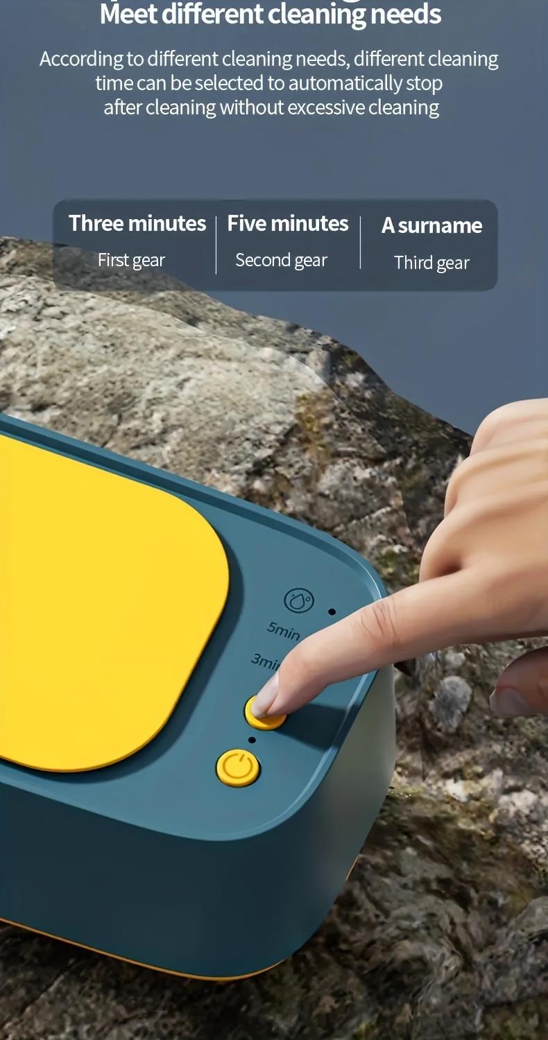 Product Introduction of Versatile Cleaning Wizard - Ultra-Portable, 360° Deep Clean, Rechargeable & USB-Powered, High-Frequency Vibration Technology - Effortlessly Revitalizes Jewelry, Glasses, Watches & More 3
