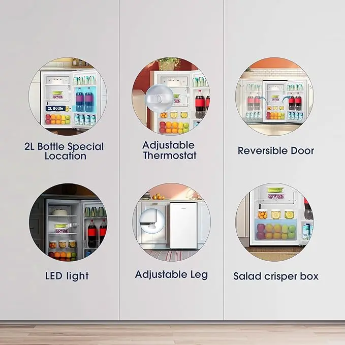 Fridgemaster MUL4892E 475mm Undercounter Fridge - White glass  chiller 6