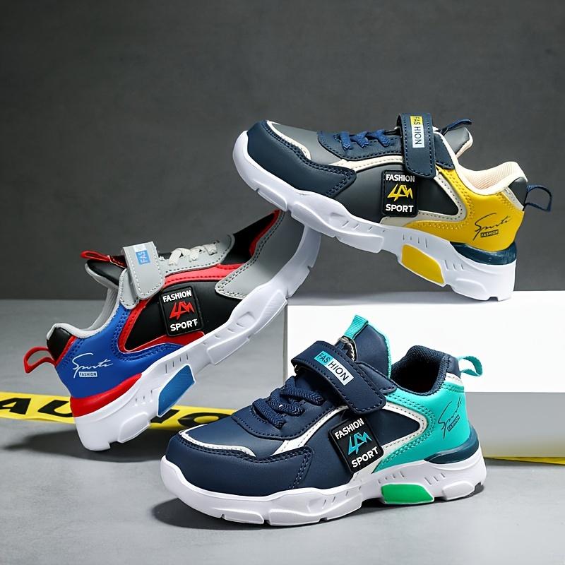 Product Introduction of Boys' Fashion All-Season Breathable Sneakers - Durable, Non-Slip Running Shoes for Youngsters with Easy Closure 0