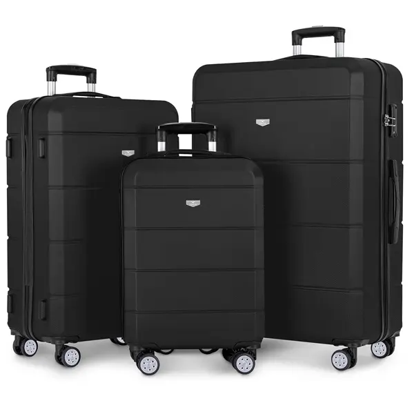 LUGG Travel Suitcase Set - Jetset 3-Piece Hard Shell Luggage, 20" 25" 28" Strong & Lightweight with Secure TSA Lock, Smooth 360° Wheels 4