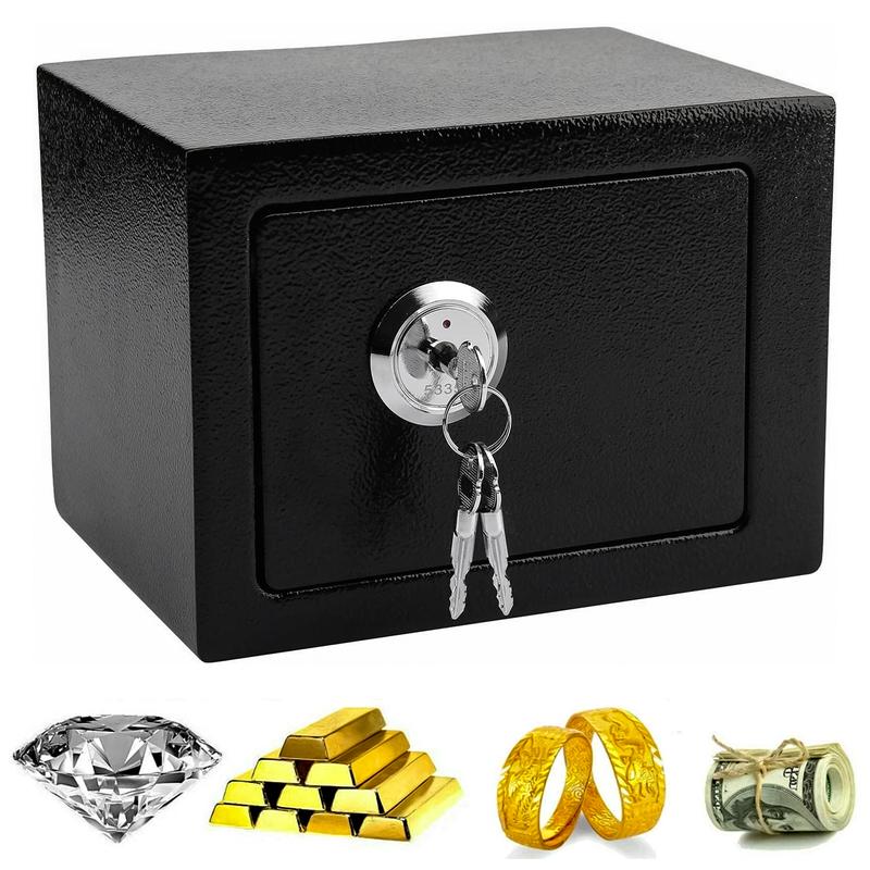 4.6L SOLID STEEL SAFE HEAVY DUTY FIREPROOF HOME OFFICE SAFES 2