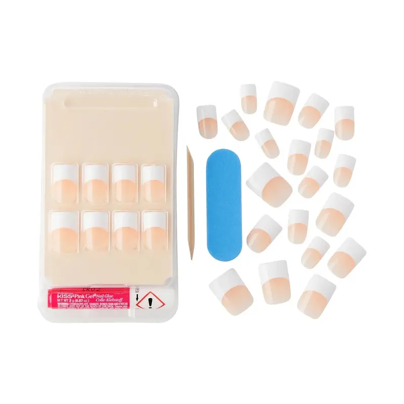 Kiss Nails - Salon Acrylic French - False Nails 4
