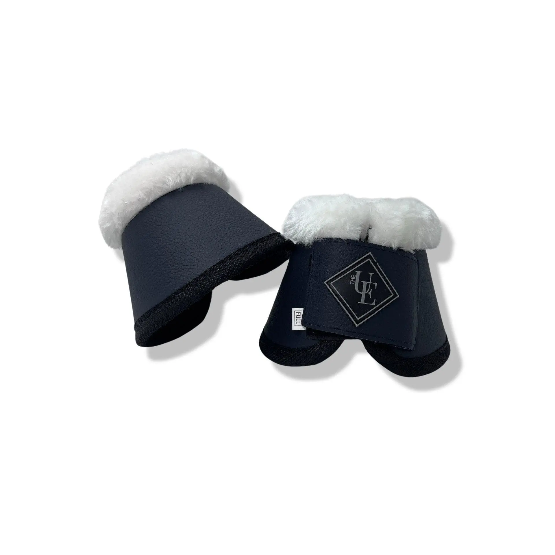 Navy Blue Fleece Trimmed Over Reach Boots