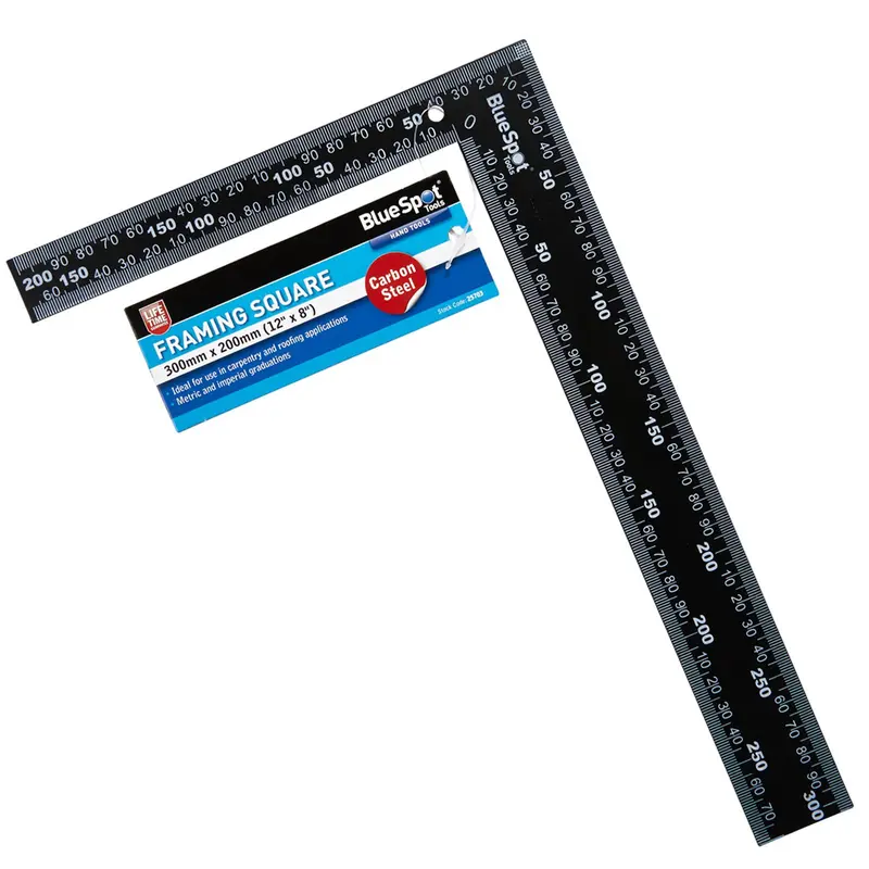 BlueSpot Framing Square 300mm x 200mm 12in x 8in Metric and Imperial 1