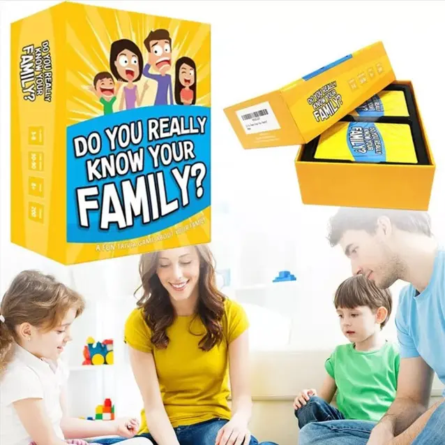 Do You Really Know Your Family? A Fun Family Game Conversation Starters Challenge card  games