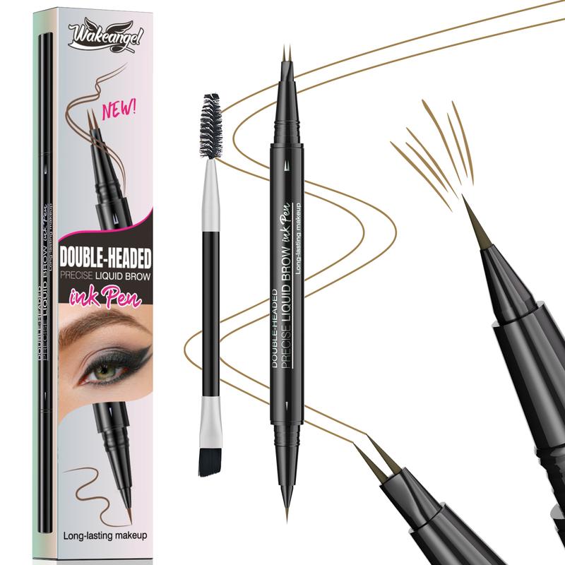 Curved Eyebrow Pen - Eyebrow Pencil, Brow Pencil 2-in-1 Dual-Ended Microblading Eyebrow Pen with Micro-Fork-Tip and Precise Brush-Tip Create Natural Hair-Like Brows, Last All-Day, Blonde 6