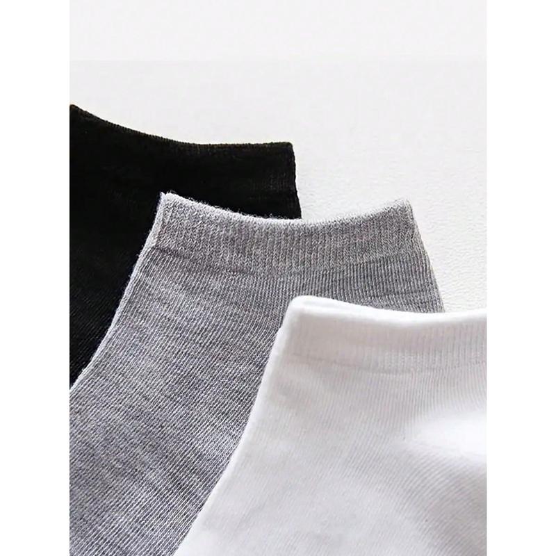 1/5/10/15/20/25/30 Pairs Men Socks Essential Ankle Socks, Soft & Lightweight All-Match Low Cut Ankle Socks, Women's Stockings & Hosiery, Gym Fabric Menswear Day Polyester Stripe Unisex Multicolor 1