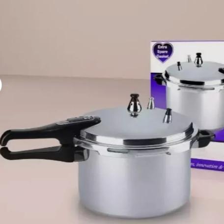 7, 9, 11 LITRE PRESSURE COOKER ALUMINIUM KITCHEN CATERING HOME WITH SPARE GASKET 2