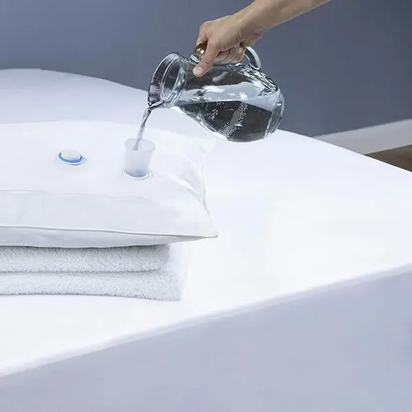Premium White Water Aqua Pillow reduces neck pain and improves sleep 100% Cotton 50x70cm 0