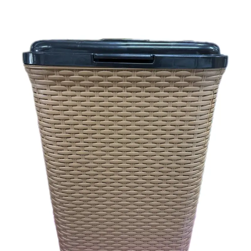 High-Quality Laundry Rattan Basket - 60L Capacity - Grey/Black/Brown - Room, Decor, Organiser 1