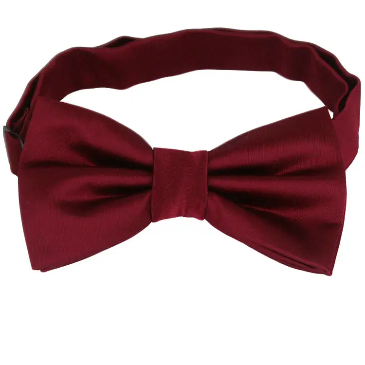 Burgundy Red Bow Tie