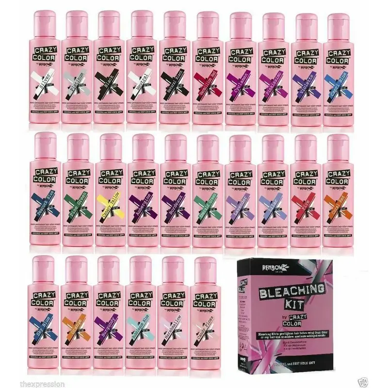 Crazy Color Semi Permanent Hair Color Cream Hair Dye Haircare 4