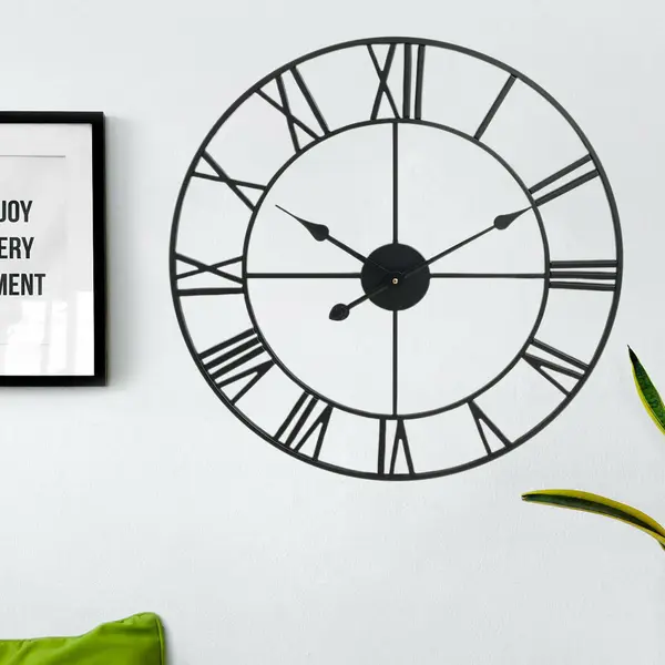 40CM LARGE ROMAN METAL CLOCK 1